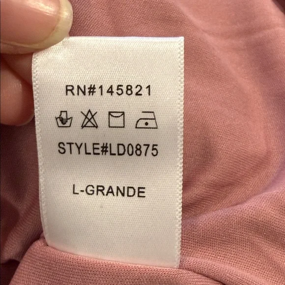 NWT Listicle Dusty Rose Ruffle Lace Victorian Inspired Feminine Maxi Dress Sz L - Picture 11 of 13